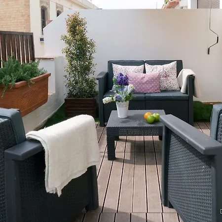 Atico San Francisco Con Terraza En Pleno Centro De - Pet Friendly By Globalsitges 锡切斯